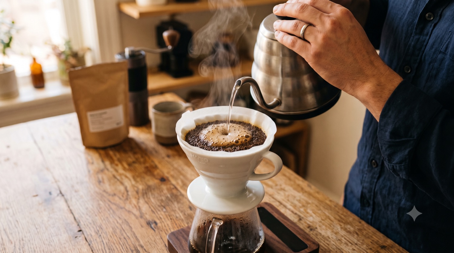 Pour over cơ bản: nước, cỡ xay và thời gian